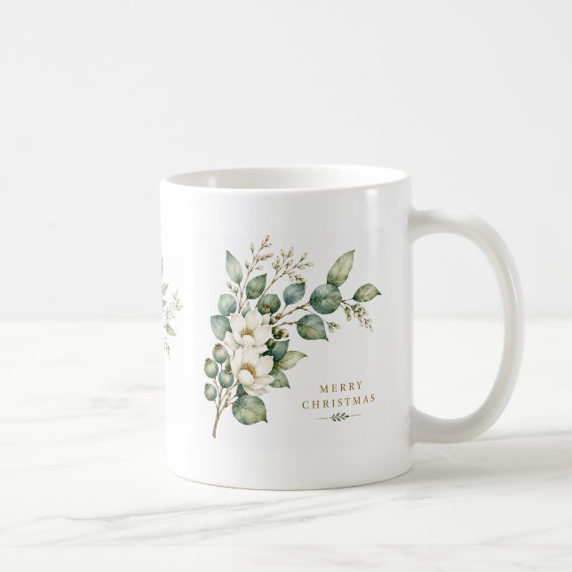 Elegant botanisk eukalyptus julmugg kaffemugg (Höger)
