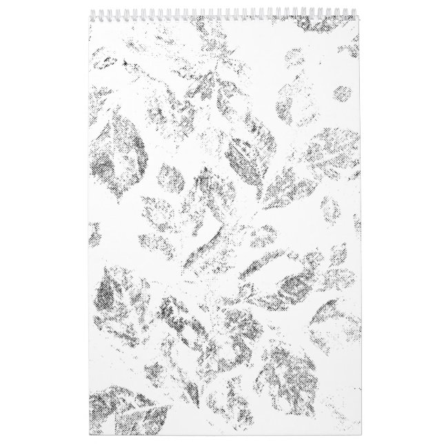 Elegant botanisk hängmappsset kalender (Omslag)