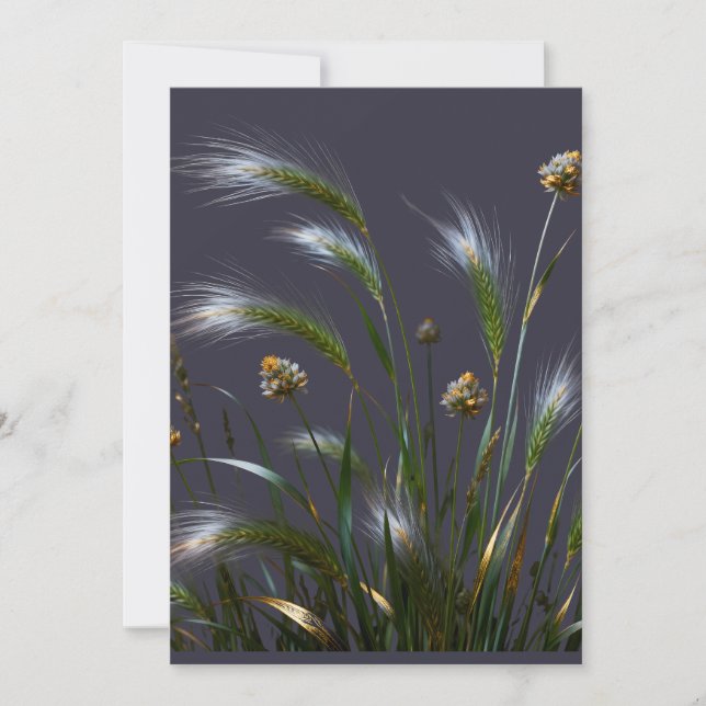 "Elegant botanisk julfestinbjudan" Inbjudningar (Framsida)