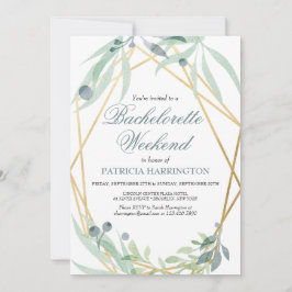 Elegant botanisk möhippa-wochenende-itinerary inbjudningar