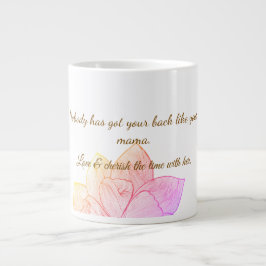 Elegant botanisk mormorsdagspresentmugg jumbo mugg