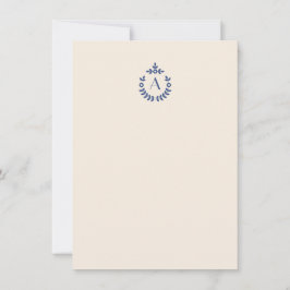 Elegant Botanisk Vapensköld, inledande monogram Anteckningskort