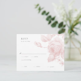 Elegant Botaniska Blommigten Bröllop OSA Kort