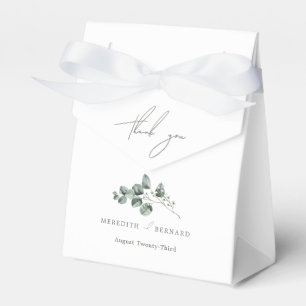 Elegant Botaniska Bröllop Tack Presentaskar