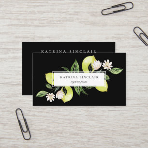 Elegant Botaniska citroner, Affärskort Visitkort