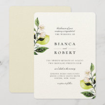 Elegant Botaniska citroner Bröllop