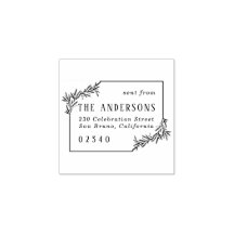 Elegant Botaniska familjen Namn & Returadress