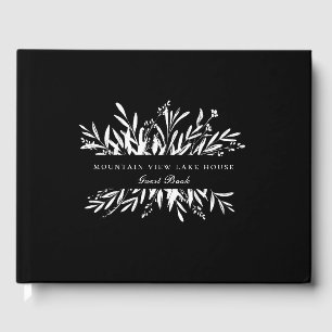 Elegant Botaniskt avverkningshem för lövning av lö Gästböcker