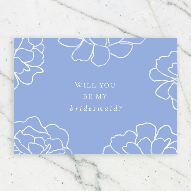 Elegant Botaniskt, blir du min Bridesmaid? Inbjudan (Skapare uppladdad)
