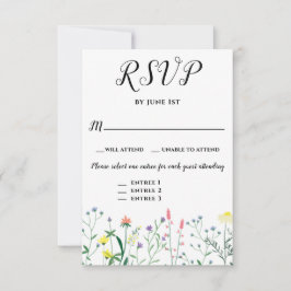Elegant Botaniskt Blommigt Bröllop Event 3 Choices OSA Kort
