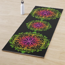 Elegant botaniskt boho-färgat mandala