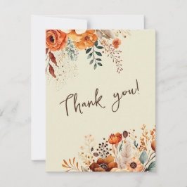 Elegant botaniskt botaniskt foto bröllop tack kort