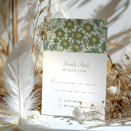 Elegant botaniskt Bröllop OSA-kort Inbjudningar