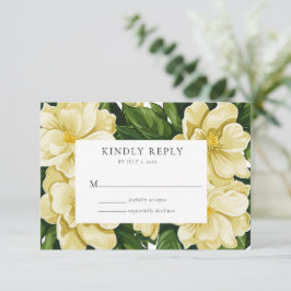 Elegant, botaniskt bröllopsinbjudan OSA kort