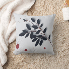 Elegant Botaniskt Dekorativ kudde - Natur som insp