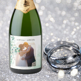 Elegant Botaniskt eukalyptus Löv Photo Bröllop