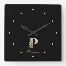 Elegant Botaniskt monogram Brev P