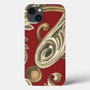 Elegant Botaniskt Motif med Tan Foliage