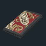 Elegant Botaniskt Motif med Tan Foliage<br><div class="desc">Ett Ethan Harper-original som har brunt i en röd bakgrund. Denna elegant botaniska motiv skulle vara en underbar gåva till alla som njuter av djärvt färg!</div>