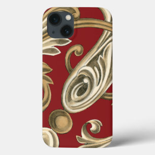 Elegant Botaniskt Motif med Tan Foliage