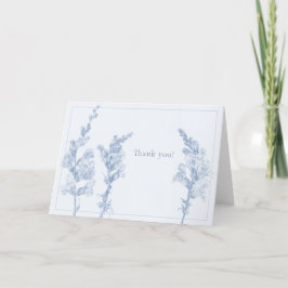 Elegant Botaniskt Tack Kort