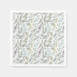 Elegant Botaniskt vattenfärg Pappersservett