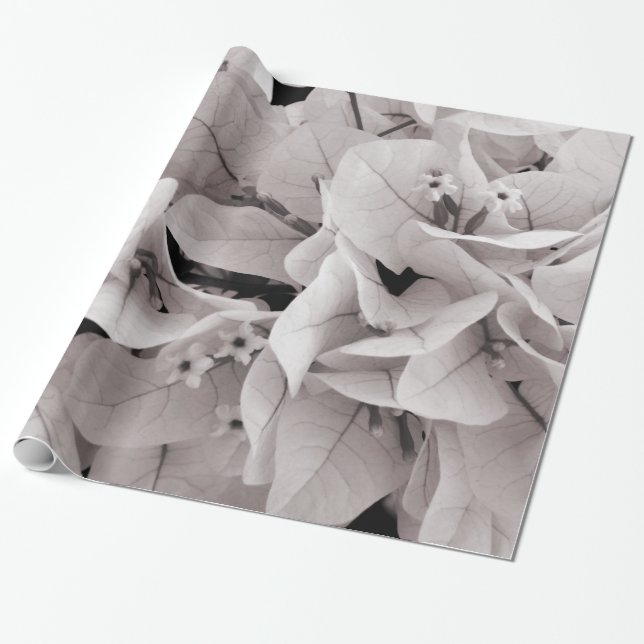 Elegant bougainvillea vintage stil blommönster presentpapper (Utrullad)