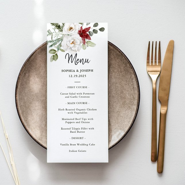 Elegant Bouquet | Jul Helgdag Bröllop Meny (An elegant and traditional Christmas menu for your holiday wedding)