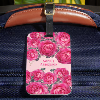 Elegant Bouquet of Ro Personlig Bagagebricka