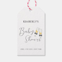 Elegant Bow Champagne Sip & See Baby Shower