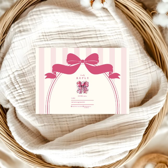 Elegant Bow Coquette Nursing School Student OSA Kort (Skapare uppladdad)