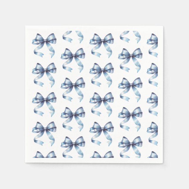 Elegant Bow Party Napkins Pappersservett (Framsidan)