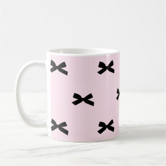 Elegant Bow-Patterned Ceramic Mugg