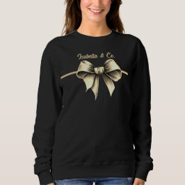 Elegant Bow Sweatshirt T Shirt