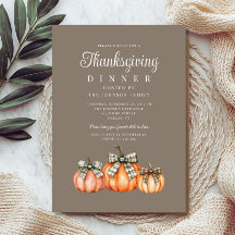 Elegant Bows Pumpkins Thanksgiving