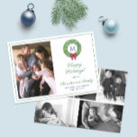 Elegant Boxwood God Jul Foto Collage Julkort<br><div class="desc">* Photo kredit: Photography © Storytree Studios, Stanford, CA ** / An elegant Glad helg fotocard with space for a single brev monogram and a family phop on the front, with a 5phocollage on the reverse. Vattenfärgen inslag hade ursprungligen målats av mig i vattenfärger på 100 % papper bomull innan...</div>