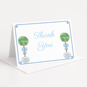 Elegant Boxwood Topiary Blue Pojke Shower Tack Kort