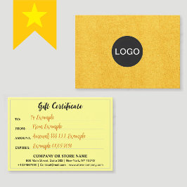 Elegant Brand Logotyp, certifikat för lyxgåva från