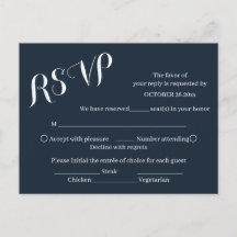 Elegant bränd orange skriftlig bröllops-RSVP-kort