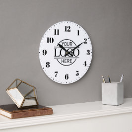 Elegant Branded Company Business Logo Promotional Stor Klocka