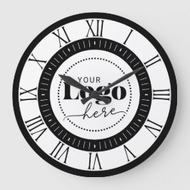 Elegant Branded Your Logo Here Stor Klocka