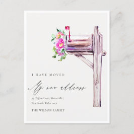 Elegant Brevlåda med livlig Rosa Blommigt som jag Vykort