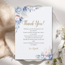 Elegant Bridal Shower with Blue Floral Accents