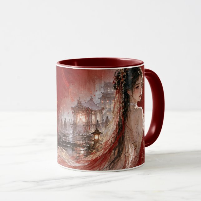 Elegant Bridalcore Fantasy Mugg (Framsida höger)