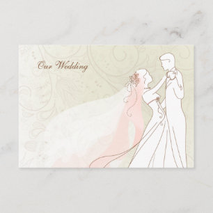 Elegant Bride and Groom Bröllops OSA-kort OSA Kort
