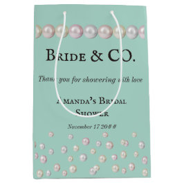 Elegant Bride & Co Teal Blue Pearl Möhippa