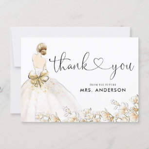 Elegant Bride Gown Dress Guld Blommigt Möhippa