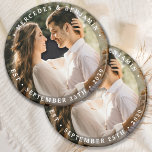 Elegant Bride Groom Modern Photo Namn Date Bröllop Magnet<br><div class="desc">Lägg till den avslutande pekfingret till bröllop med dessa moderna och enkla fotomagneter i anpassningsbarna. Perfekt som bröllop gynnar alla dina gäster. Anpassa de här bröllop-magneterna med förlovningens favoritfoto, nyläst foto och anpassa med namn och datum. Se vår samling i bröllop för matchande bröllopsfavörer, nylykta gåvor och ny gifta keepsakes....</div>