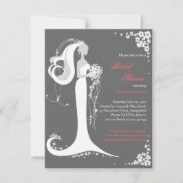 Elegant Bride Möhippa Party Inbjudningar