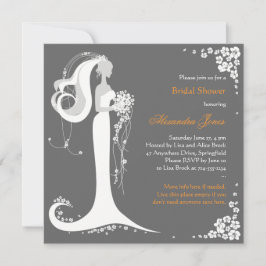 Elegant Bride Möhippa Party Inbjudningar